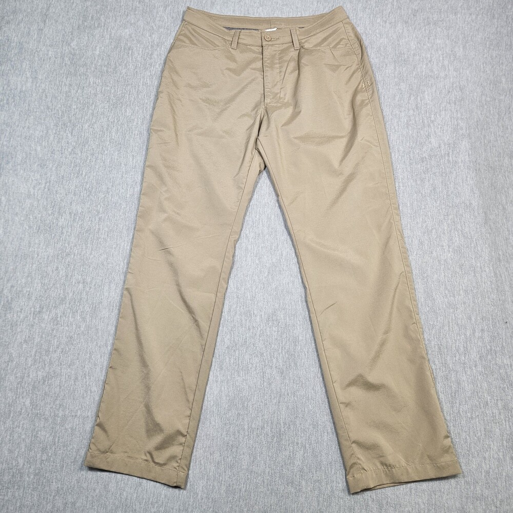 Under Armour Pants Men 36x32 (34x32) Tan Chino Tech Golf Active Performance